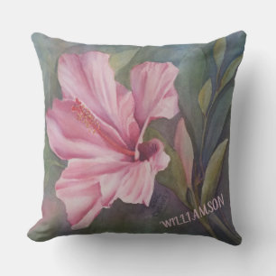 HOT PINK HIBISCUS OUTDEUR PILLOW BUITENKUSSEN