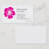 Hot Pink Hibiscus Visitekaartje (Voorkant / Achterkant)