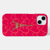 Hot Pink, I Love Paris Coque-Mate coque iphone (Verso (horizontal))