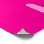 Hot Pink La Vita al Limone Poster (Hoek)