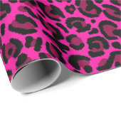 Hot Pink Leopard Print  Cadeaupapier (Rol Hoek)