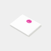 Hot Pink Lips Glamoureus Illustratie Post-it® Notes (Schuin)