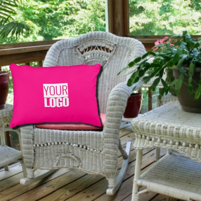 Hot Pink - logo toevoegen Accent Kussen (Creator heeft geüpload)