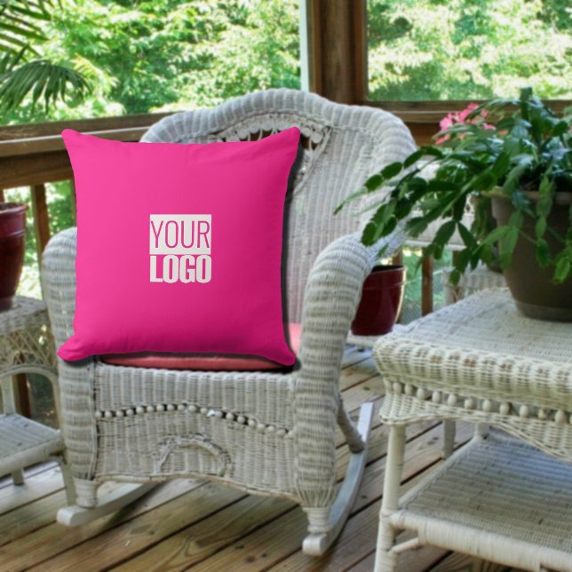 Hot Pink - logo toevoegen Buitenkussen (Creator heeft geüpload)