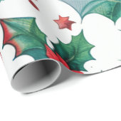 Hot Pink Modern Groovy kerst Cadeaupapier (Rol Hoek)