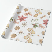 Hot Pink Modern Groovy kerst Cadeaupapier (Uitgerold)