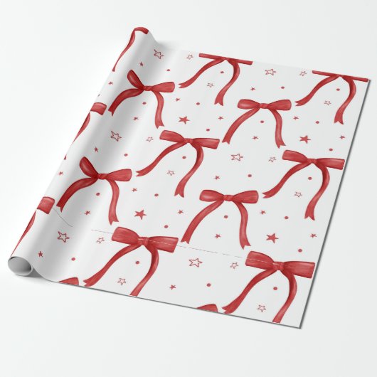 Hot Pink Modern Groovy kerst Cadeaupapier (Uitgerold)