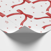 Hot Pink Modern Groovy kerst Cadeaupapier (Hoek)