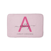 Hot Pink Monogram Dorm Room voor meisjes