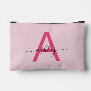 Hot Pink Monogram Naam Meisje Script Etui