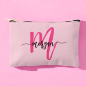 Hot Pink Monogram Naam Meisje Script Etui