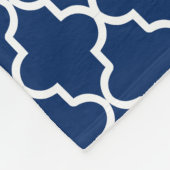 Hot Pink & Navy Quatrefoil | Fleece Blanket (Hoek)