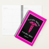 Hot Pink Nurse Medical Caduceus Personalized (Devant avec enveloppe)