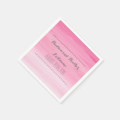 Hot Pink Ombre Wedding Napkins Servetten (Hoek)