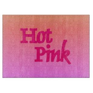 Hot Pink omgekeerde glas snijplank