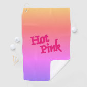 Hot Pink omgekeerde golfhanddoek (Insitu)