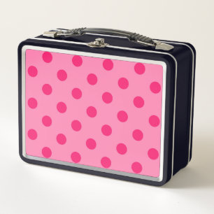 Hot Pink op Pink Polka Dots Patroonontwerp