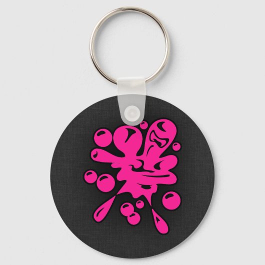 Hot Pink Paintball Sleutelhanger (Voorkant)