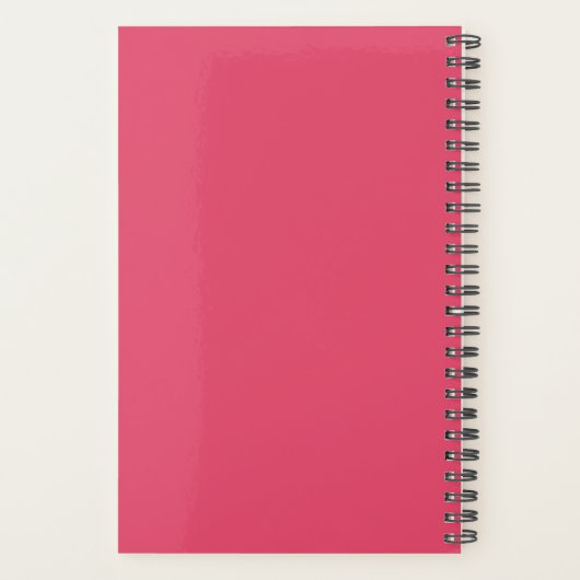 Hot Pink | Planificateur Spiral Weekly/Monthly 202 (Dos)