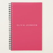 Hot Pink | Planificateur Spiral Weekly/Monthly 202 (Devant)