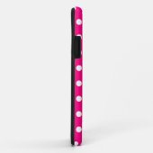 Hot Pink Polka Dot iPhone 5/5S Hoesje (Achterkant/rechts)