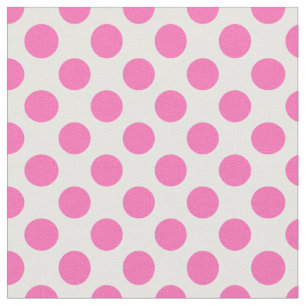 Hot Pink Polka Dot Stof
