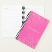 Hot Pink Pop Stippen Jaar Wekelijks Planner (Display)