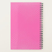 Hot Pink Pop Stippen Jaar Wekelijks Planner (Achterkant)