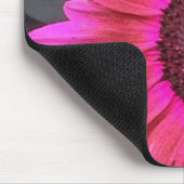 HOT Pink Raspberry Sunflower mousepad Muismat (Hoek)