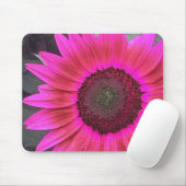 HOT Pink Raspberry Sunflower mousepad Muismat (Met muis)