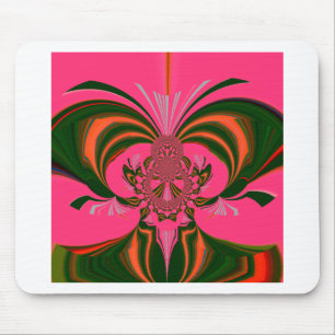 Hot Pink Red Golden Green Muismat