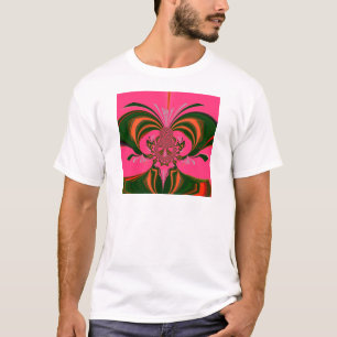 Hot Pink Red Golden Green T-shirt