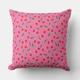 Hot Pink Retro Pop Art Berry Cherry Kussen