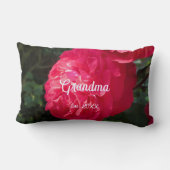 Hot Pink Rozen - Gepersonaliseerde Moederdag Kussen (Achterkant)