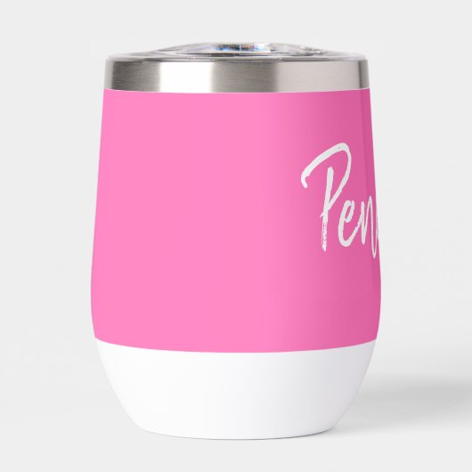 Hot Pink Script gepersonaliseerd (Voorkant)