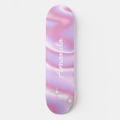 Hot Pink skateboard girly tendance rétro (Recto)