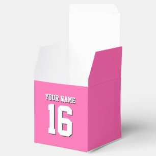 Hot Pink Sporty Team Jersey Bedankdoosjes
