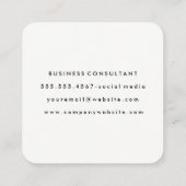 hot pink spray vierkante visitekaartje (Achterkant)