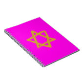 Hot Pink Star van David Notitieboek (Rechterzijde)