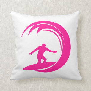 Hot Pink Surfing Kussen