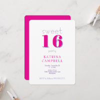 Hot Pink Sweet 16 Verjaardagsfeest