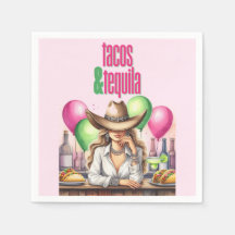 Hot Pink Tacos Verjaardag Bachelorette Vrijgezelle