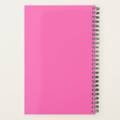 Hot Pink Vertical Modern Jaar Wekelijks Planner (Achterkant)