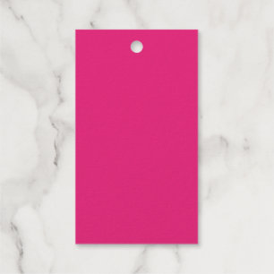 Hot Pink Wedding   Vetgedrukte effen kleur uitnodi Cadeaulabels