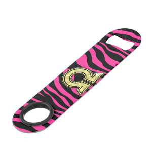 HOT PINK ZEBRA GOLD OMEGA SPEED FLESSENOPENER