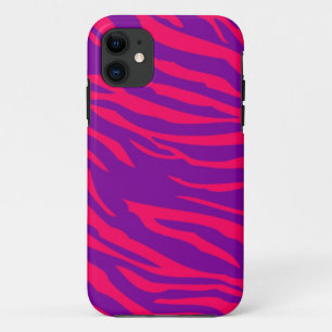 Hot Pink Zebra iPhone 5 Mate Barely There™ Hoesje