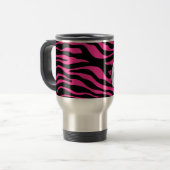 HOT PINK ZEBRA SILVER C REISBEKER (Voorkant links)
