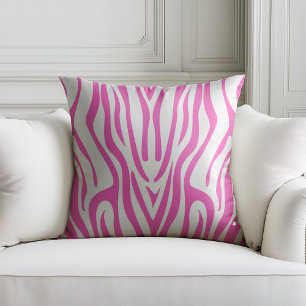 Hot pink zerba print kussen