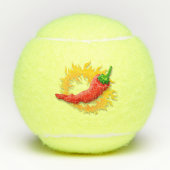 Hot-pluggable met vlam tennisballen (Voorkant)