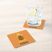 Hot Potato Vierkante Kartonnen Onderzetter (Insitu)